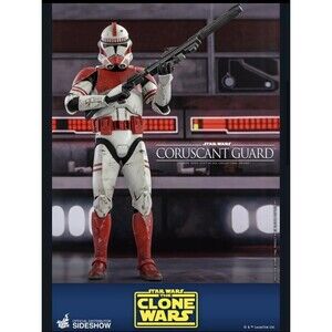 Hot Toys TMS025 Star Wars The Clone Wars Coruscant Guard 1/6 Figure SEALED